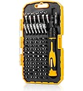 KREBS Precision Screwdriver Set 75-in-1 Driver kit 67 Magnetic Bits, Mini Ratchet Wrench Househol...