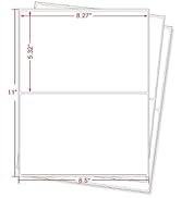 Round Corner Half Sheet Shipping Labels 2-UP Click-n-Ship Mailing Postage Labels (Compare to Aver...