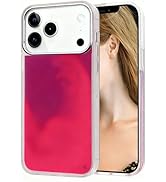 Losin Fluorescent Case Compatible with iPhone 17 Pro Max Quicksand Case Liquid Glow Sand Phone Ca...