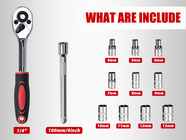 12pcs socket wrench set