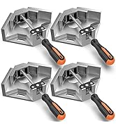 Right Angle Clamp, Housolution [4 PACK] Single Handle 90° Aluminum Alloy Corner Clamp, Clamps for...