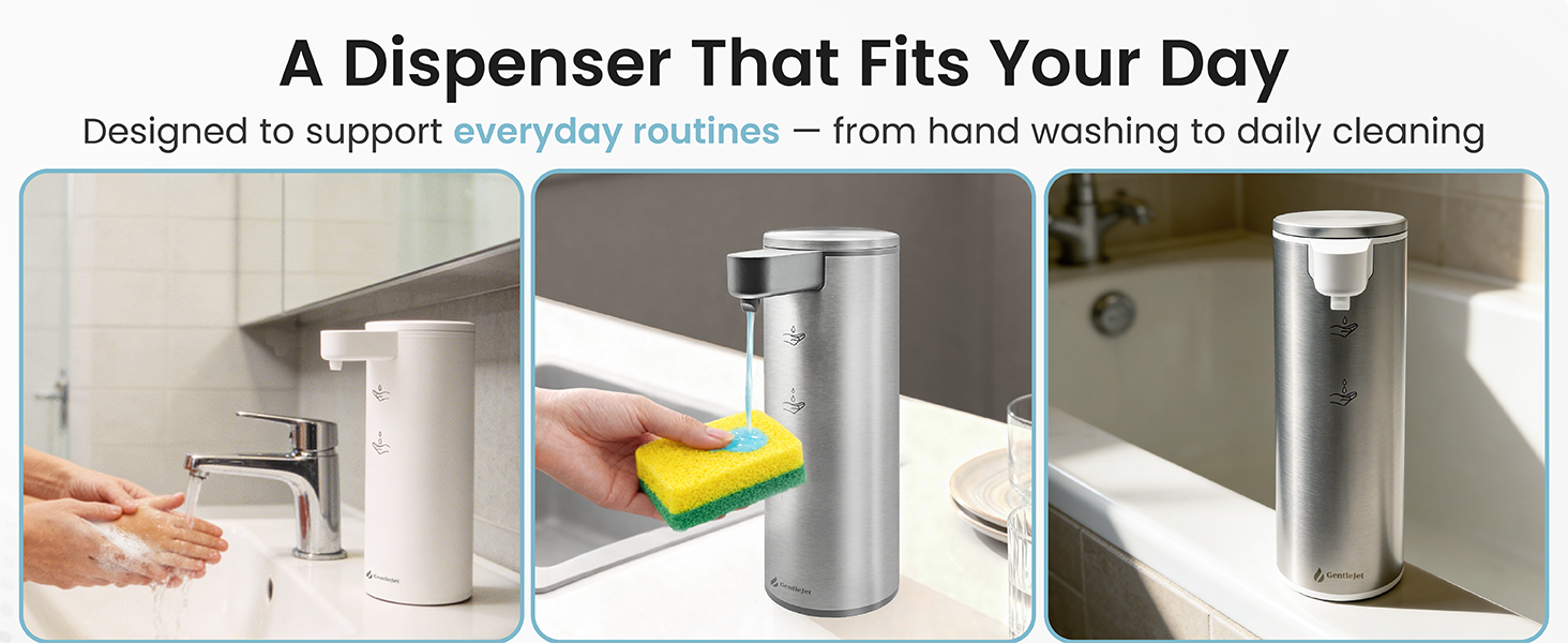 A soap dispenser that fit your day