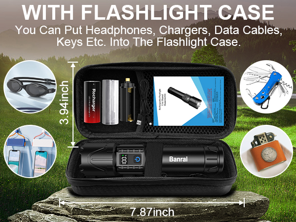 WITH FLASHLIGHT CASE