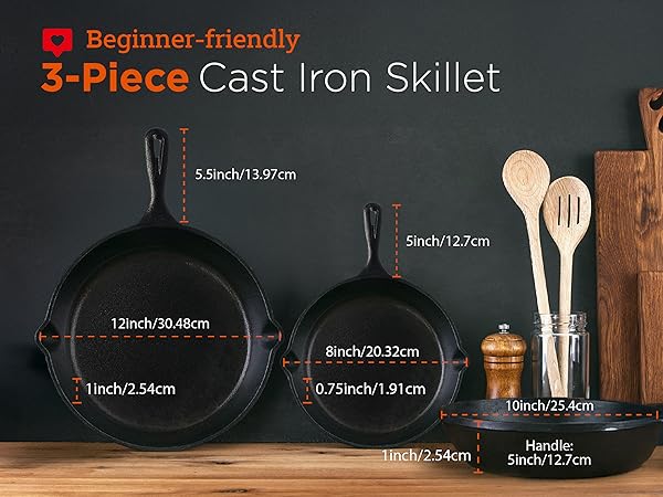 pans for cooking iron skillet cast iron skillets fry pan iron skillet 3 piece skillet set 3castirons