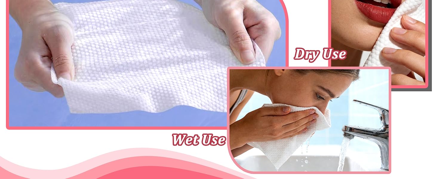 pearl &amp;amp; flat disposable face fowel dual-use