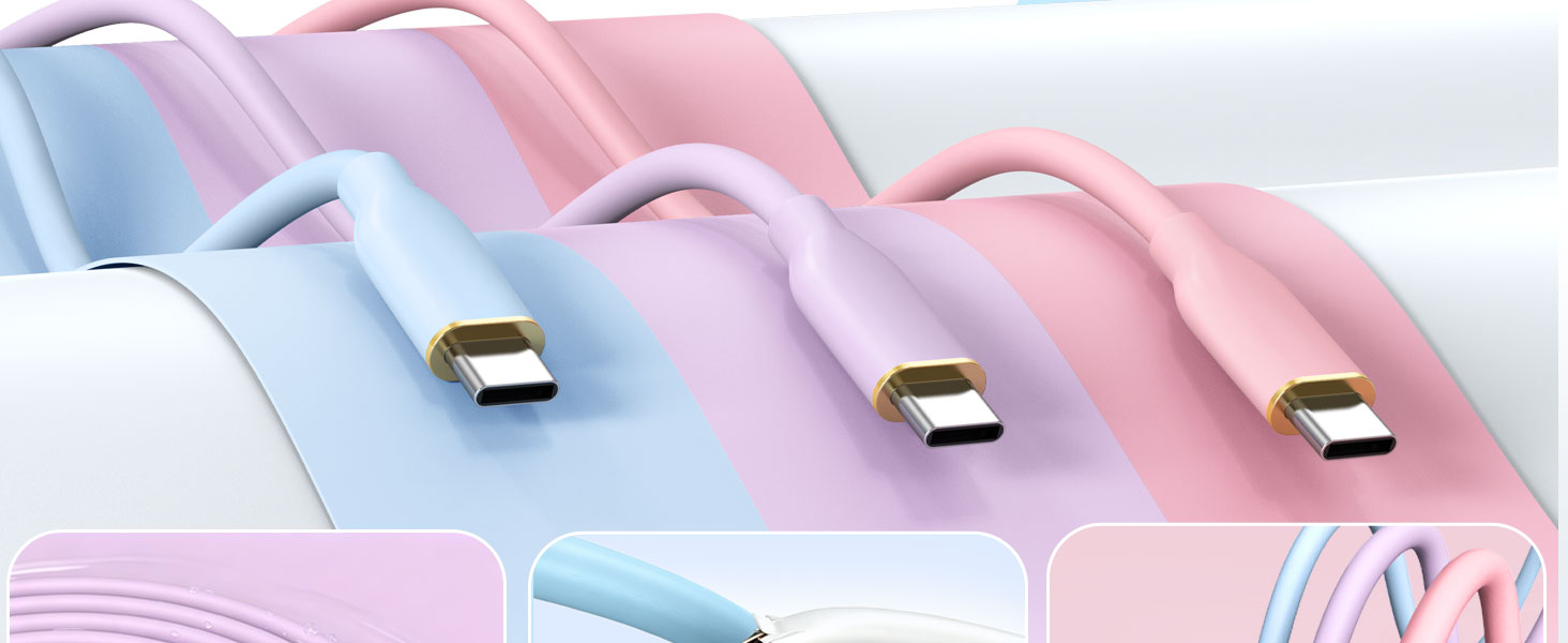 usb c to usb c cable pink