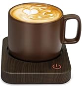 VOBAGA Mug Warmer Set, Coffee Mug Warmer for Desk with 11oz Ceramic Mug, Auto Shut Off &amp; 3-Temp S...