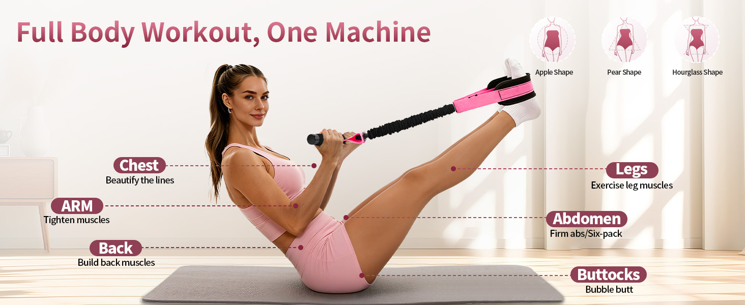 Full Body Workout, One Machine Shape Your Entire Body- From Arms to Abs &amp;amp;amp;amp; Thighs