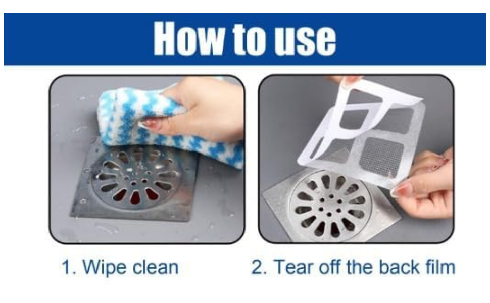 Disposable Shower Drain Cover Hair Catcher
