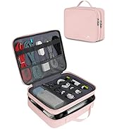 MATEIN Electronic Organizer Travel Case for Women, Double Layers Electronic Accessories Case with...