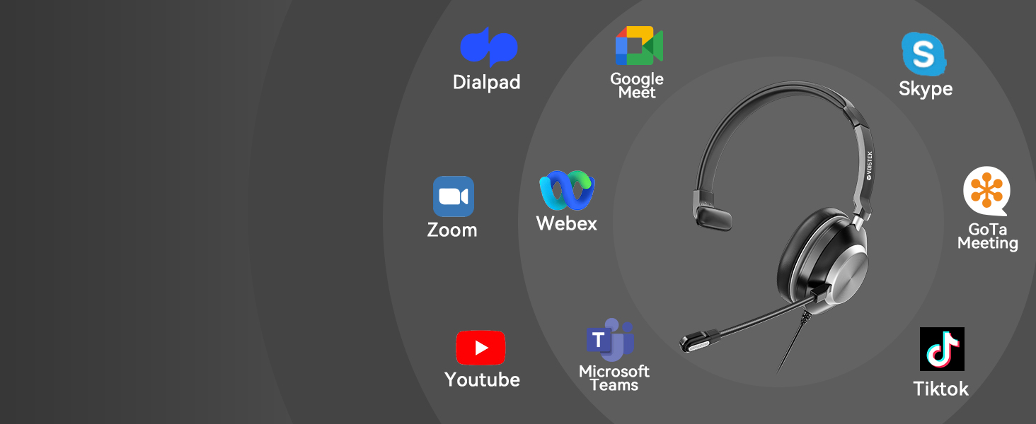 computer headphones, headphones for laptop, usb headset with microphone for pc, computer headset