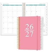 2026-2027 Monthly Planner - January 2026 - June 2027, Two Pages Per Month, 18 Monthly Calendar/Pl...