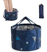 24L Large Foldable Feet Soaking Bath Tub Collapsible Bucket, Portable Travel Foot Soak Spa Basin ...