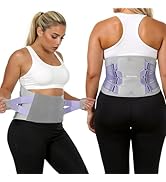 Back Brace for Women, Support Brace for Lower Back Pain Relief, Adjustable Lumbar Support Belt wi...