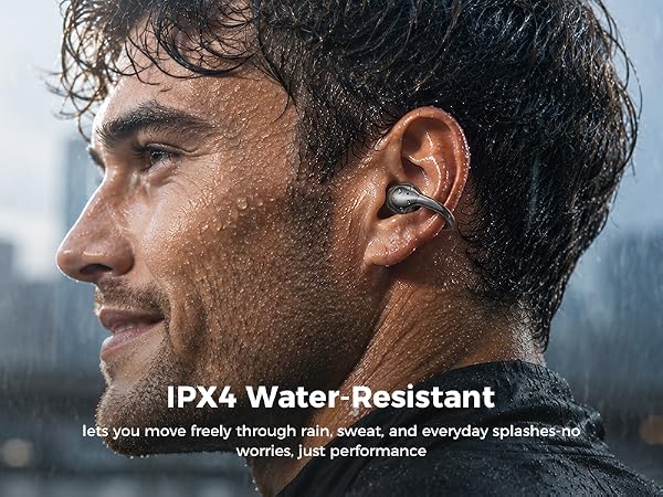 IPX4 Water-Resistant