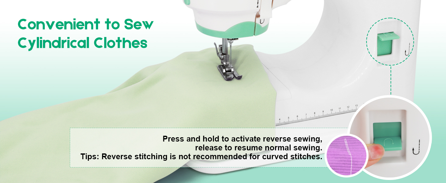 Sewing Machine for Beginners with Foot Pedal, 6 Included Feet, 2 Speeds