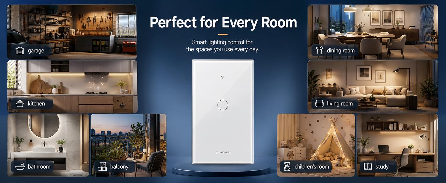 Matter Smart Touch Switch for perfect smart lighting