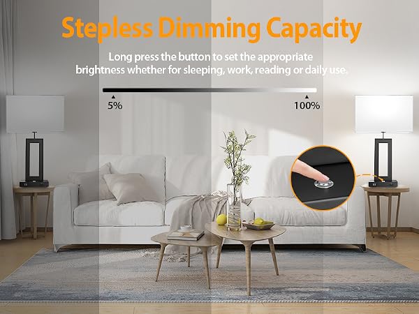 black table lamps for bedroom bedside 