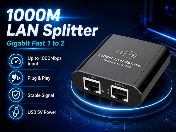 cat 5 splitter 1 to 2