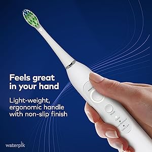 Waterpik Sensonic electric toothbrush ergonomic design