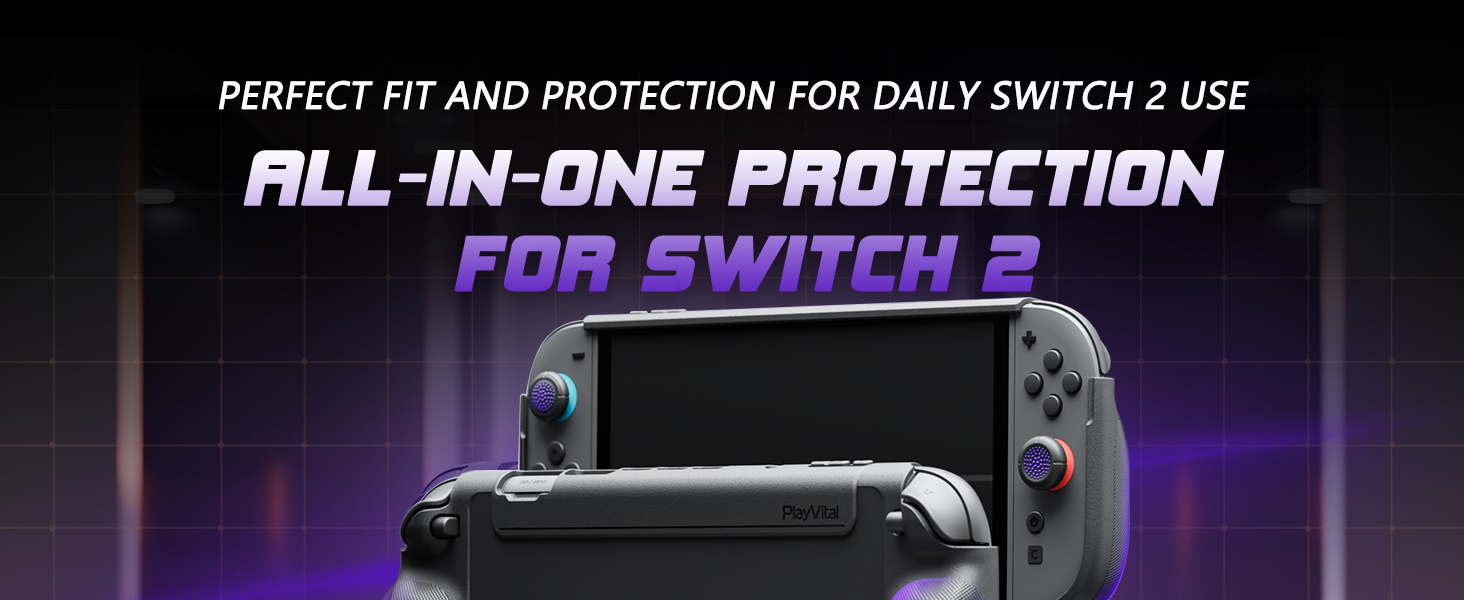 PlayVital Pure Protective Grip Case for Nintendo Switch 2