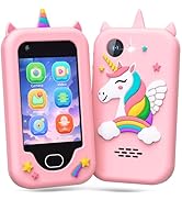Gocina Kids Smartphone Toys, Toddler Unicorn Cell Phone with Camera, Music, Games &amp; 32GB Card, Ch...