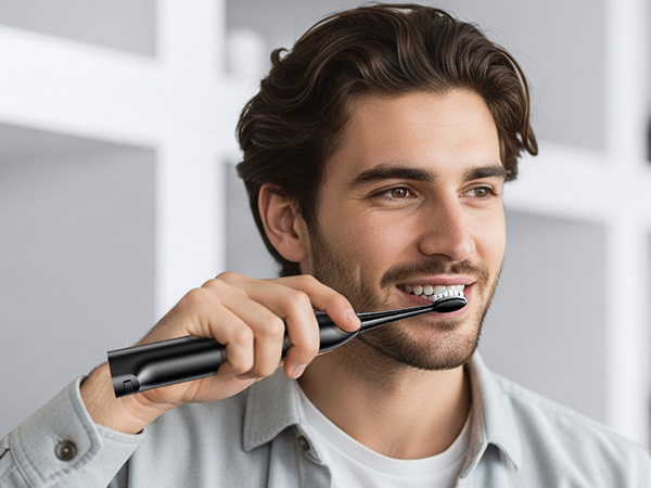 electric toothbrush with water flosser