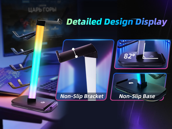  RGB Gaming Headphones Stand