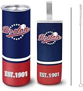 Veminei Tumbler 20oz Straight Skinny Car Cups With Insulated Cup Sleeve Portable Handle, Sports T...