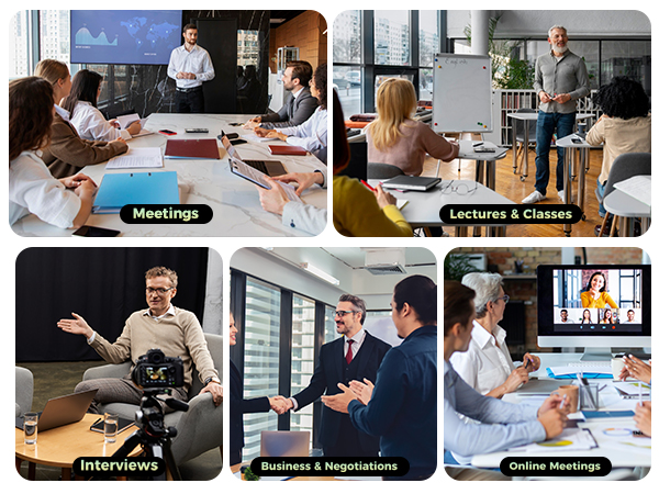 L359 voice recorder perfect for meetings, lectures, classes, interviews etc.