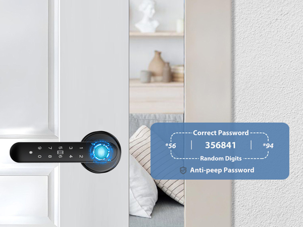Enhanced security with Evanshow Fingerprint Door Lock0