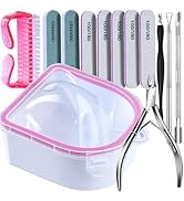 FANDAMEI Gel Nail Polish Remover Kit, Nail Soaking Bowl, Nail Soak Off Bowl, Nail Soaking Bowl Fo...