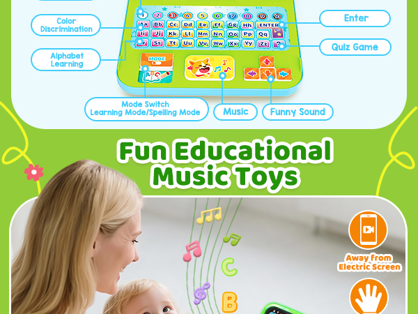 toddler tablet 1-3 kids ipad speech therapy toys baby laptop toy 1-2years old