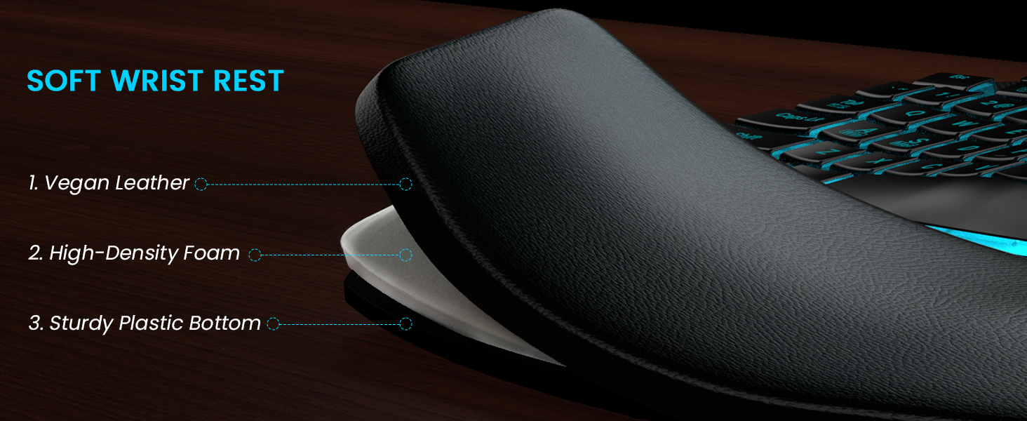 Cushioned Plam Rest