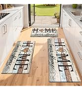 Yamaziot Anti Fatigue Kitchen Rug Set of 3, Non-Slip Waterproof Farmhouse Cushioned Comfort Stand...
