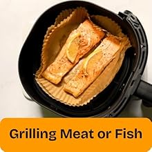 air fryer liners used for grilling meat or fish