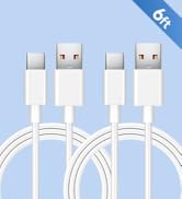 ANLINK [2-Pack, 6ft USB C Cable, 3A Fast Charging and Data Sync Cord, USB A to Type C Charging Ca...
