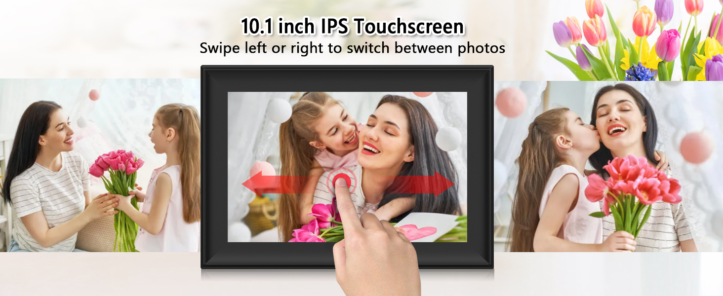 10.1 inch IPS TOuch digital picture frame