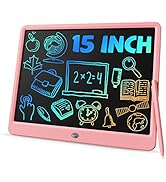 TEKFUN Teen Girl Gifts Ideas, 15inch LCD Writing Tablet for Kids Age 8-10 and Up, Doodle Board 4 ...