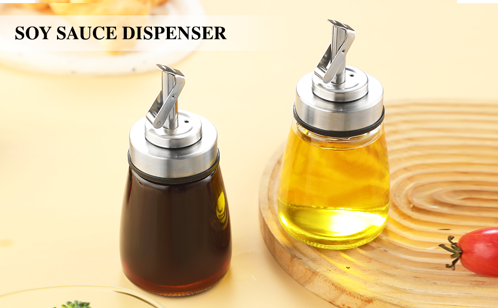 oil soy sauce and vinegar dispenser