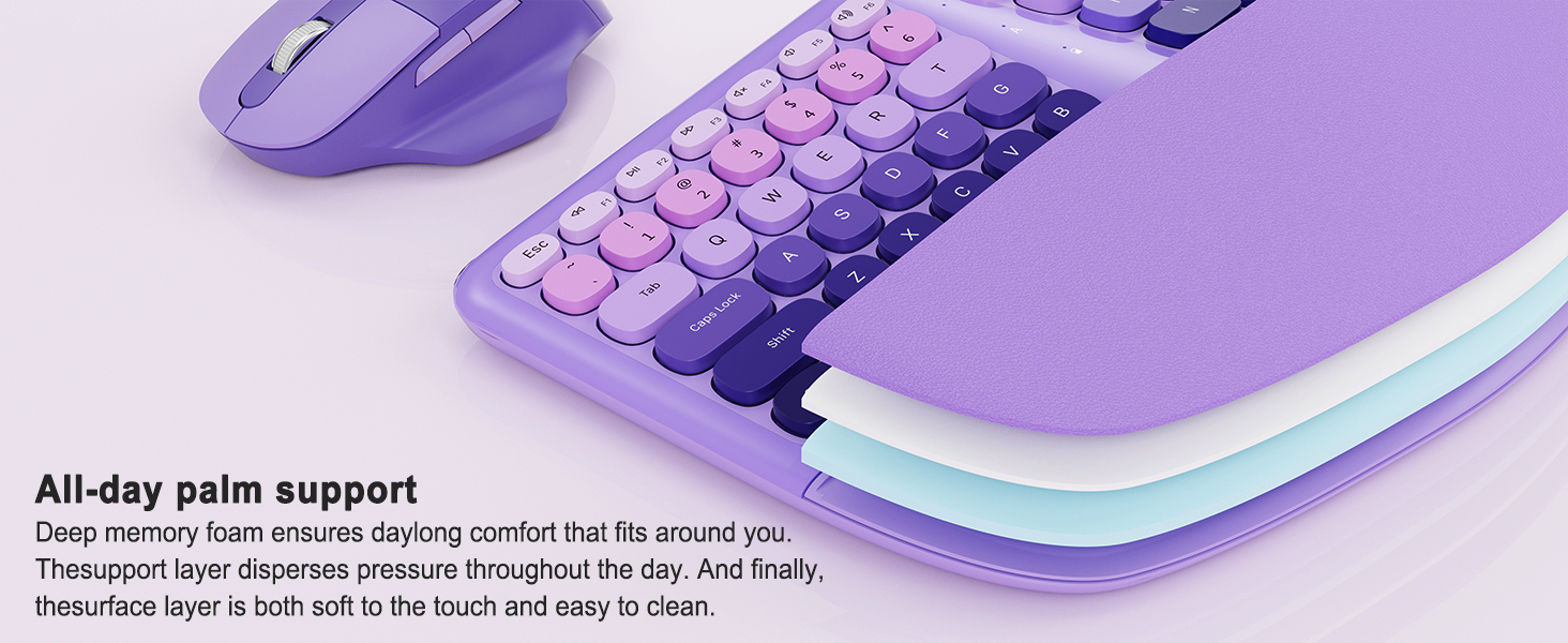 Ergonomic Wireless Keyboard Mouse