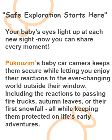 Pukouzim`s carseat camera rear facing infant keeps them safe while letting you enjoy their reactions