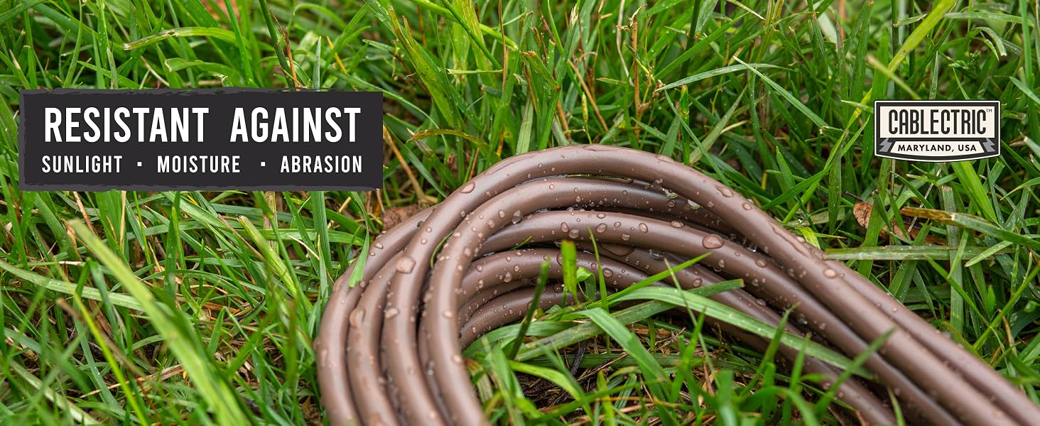 Cablectric_Brown Extension Cord 16 Gauge Cord