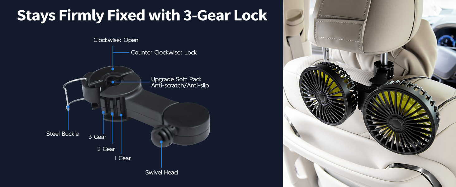 USB car fan