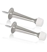 KOVOSCH 2 Pack Solid Rigid Door Stops - Heavy Duty Door Stoppers Wall Protector with Soft Rubber ...