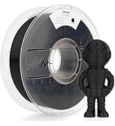 AMOLEN 3D Printer Filament PLA, Ture High Speed 600mm/s 1.75mm PLA Filament Charcoal Black PLA, 1...