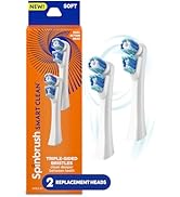 Spinbrush Smart Clean Replacement Heads, Battery Powered Electric Toothbrush Refills for Adults, ...