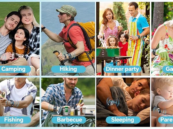 Outdoor Ultrasonic Mosquito Repellent Bracelets