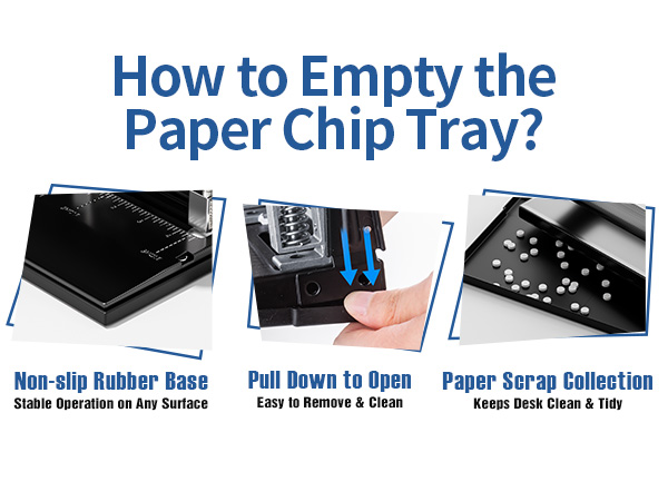 XOOL 3 Hole Punch, Heavy Duty Metal Hole Puncher for 2 or 3 Holes