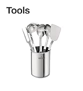All-Clad Professional Stainless Steel Kitchen Gadgets and Caddy 6 Piece Kitchen Tools, Kitchen Ha...